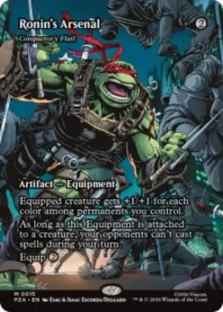 Conqueror's Flail (foil) (borderless) - Teenage Mutant Ninja Turtles Source Material Cards