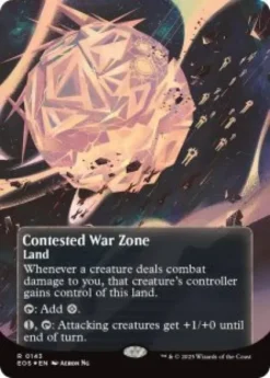 Contested War Zone (#143) (galaxy foil) (borderless) - Edge of Eternities Stellar Sights