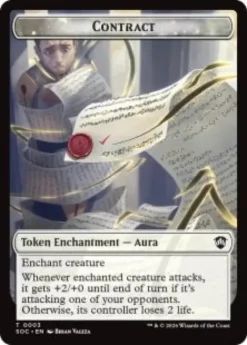 Contract Token (foil) - Secrets of Strixhaven Commander
