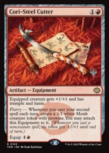 Cori-Steel Cutter (foil) - Tarkir: Dragonstorm Planeswalker Stamped