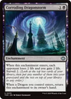 Corroding Dragonstorm (foil) - Tarkir: Dragonstorm