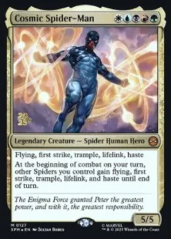 Cosmic Spider-Man (foil) - Marvel's Spider-Man Prerelease Promo's