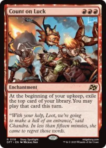Count on Luck (foil) - Aetherdrift