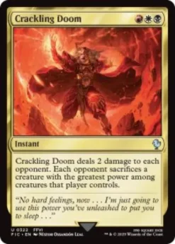 Crackling Doom (surge foil) - Final Fantasy Commander