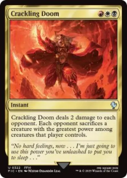 Crackling Doom (surge foil) - Final Fantasy Commander