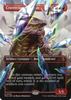 Craterclaw Colossus (#455) (facet foil) (borderless) - Reality Fracture Varianten