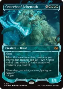 Craterhoof Behemoth (#404) (foil) (showcase) - Tarkir: Dragonstorm Varianten