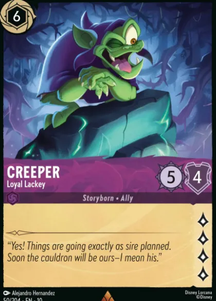 Creeper, Loyal Lackey (foil) - Whispers