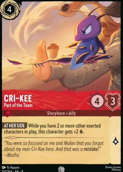 Cri-Kee, Part of the Team - Reign of Jafar
