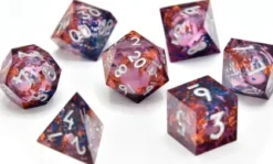 CritStones - Liquid Core Dice Set: Fey Mist (7-delig)