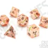 CritStones - Metal Dice Set: Pink Blossom (7-delig)