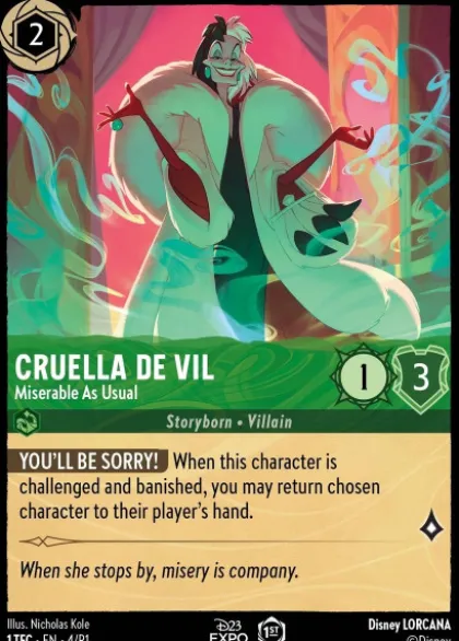 Cruella De Vil, Miserable as Usual (foil) - Promo Set 1