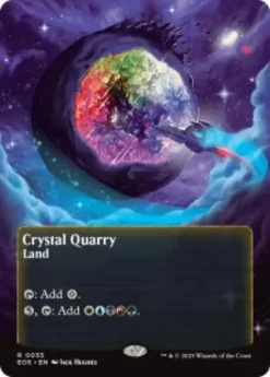 Crystal Quarry (#55) (foil) (borderless) - Edge of Eternities Stellar Sights