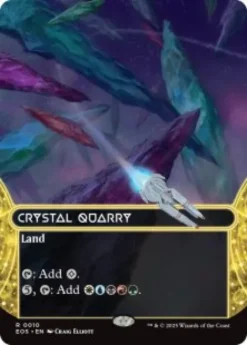 Crystal Quarry (#10) (foil) (borderless) - Edge of Eternities Stellar Sights