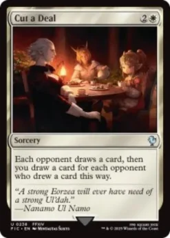 Cut a Deal (surge foil) - Final Fantasy Commander