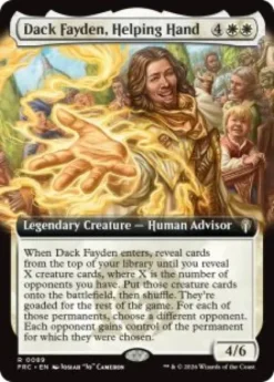 Dack Fayden, Helping Hand (extended art) - Reality Fracture Commander