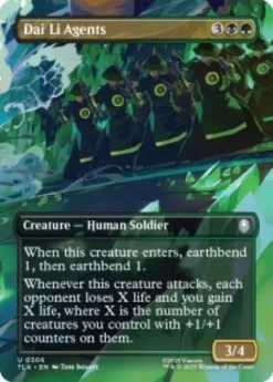 Dai Li Agents (foil) (borderless) - Avatar: The Last Airbender Varianten
