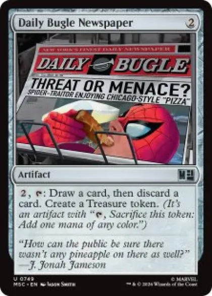 Daily Bugle Newspaper - Marvel Super Heroes Commander