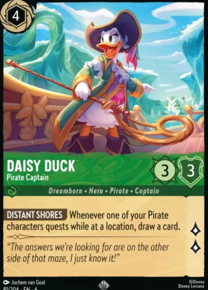Daisy Duck, Pirate Captain - Azurite Sea