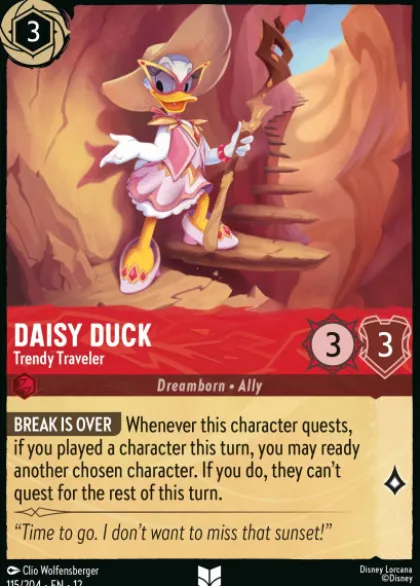 Daisy Duck, Trendy Traveler (foil) - Wilds Unknown