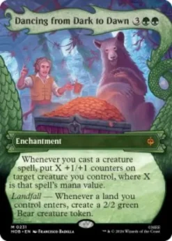 Dancing from Dark to Dawn (#231) (foil) (borderless) - The Hobbit Varianten