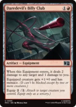 Daredevil's Billy Club (foil) - Marvel Super Heroes Commander