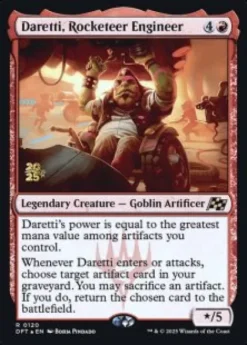 Daretti, Rocketeer Engineer (foil) - Aetherdrift Prerelease Promo's