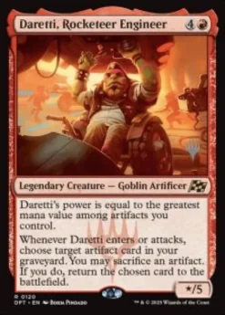 Daretti, Rocketeer Engineer (foil) - Aetherdrift Planeswalker Stamped