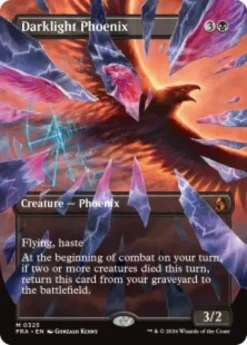 Darklight Phoenix (#325) (foil) (borderless) - Reality Fracture Varianten