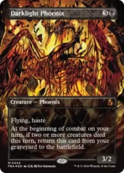 Darklight Phoenix (#444) (foil) (borderless) - Reality Fracture