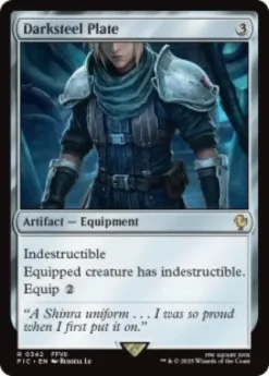 Darksteel Plate (surge foil) - Final Fantasy Commander