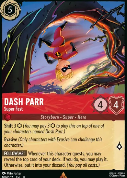 Dash Parr, Super Fast (foil) - Attack of the Vine