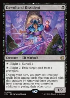 Dawnhand Dissident (foil) - Lorwyn Eclipsed Planeswalker Stamped