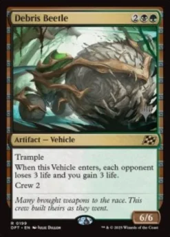 Debris Beetle (foil) - Aetherdrift Planeswalker Stamped