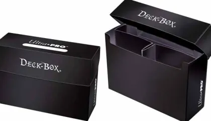 Deckbox Oversized Black (top loading)