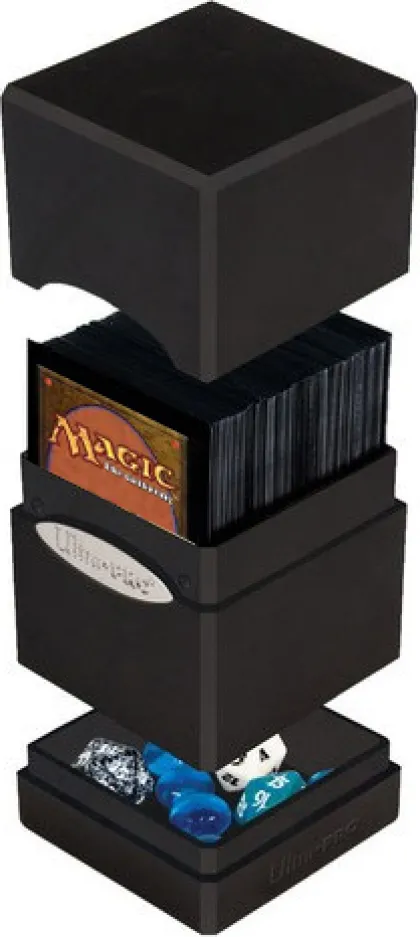 Deckbox Satin Tower Metallic Silver