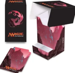 Deckbox with Tray Mana Red: Mountain