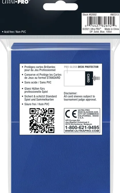 Deck Protectors Gloss Blue (100 stuks)
