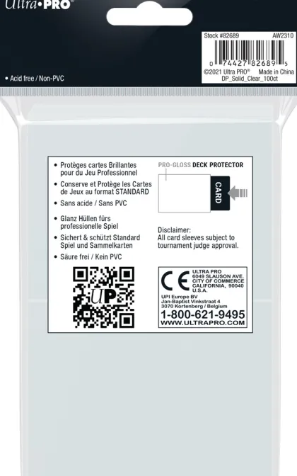 Deck Protectors Gloss Clear (100 stuks)
