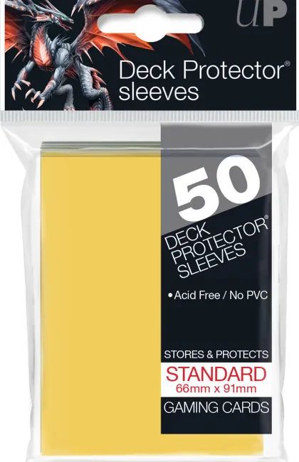 Deck Protectors Solid Yellow (50 stuks)