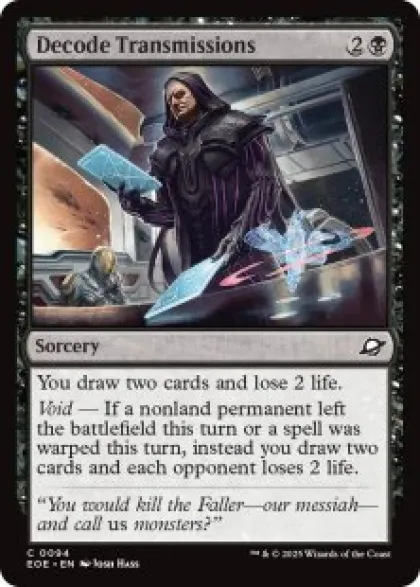Decode Transmissions (foil) - Edge of Eternities