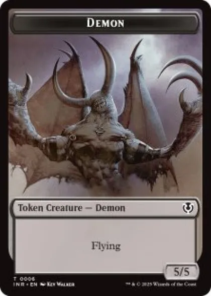 Demon Token (foil) (5/5) - Innistrad Remastered