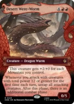 Desert Were-Worm (#225) (foil) (borderless) - The Hobbit Varianten
