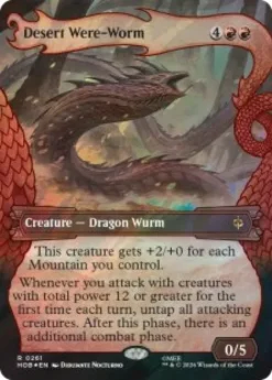 Desert Were-Worm (#261) (surge foil) (borderless) - The Hobbit Varianten