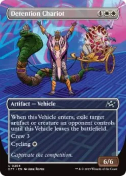 Detention Chariot (foil) (borderless) - Aetherdrift Varianten