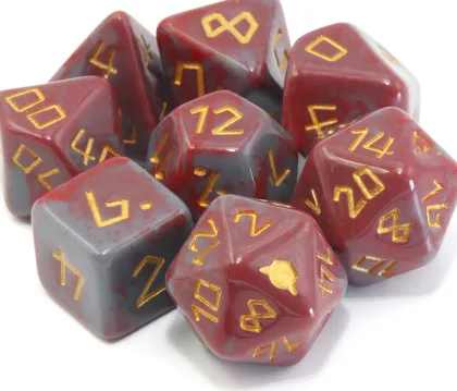 Dice Goblin - Session #1 RPG Dice Set: The Gunslinger (8 stuks)