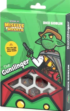 Dice Goblin - Session #1 RPG Dice Set: The Gunslinger (8 stuks)