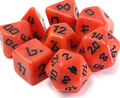 Dice Goblin - Session #1 RPG Dice Set: The Fiendish (8 stuks)