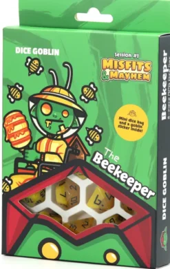 Dice Goblin - Session #1 RPG Dice Set: The Beekeeper (8 stuks)