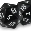 Dice Set D20 Heavy Metal: Black (2 stuks)